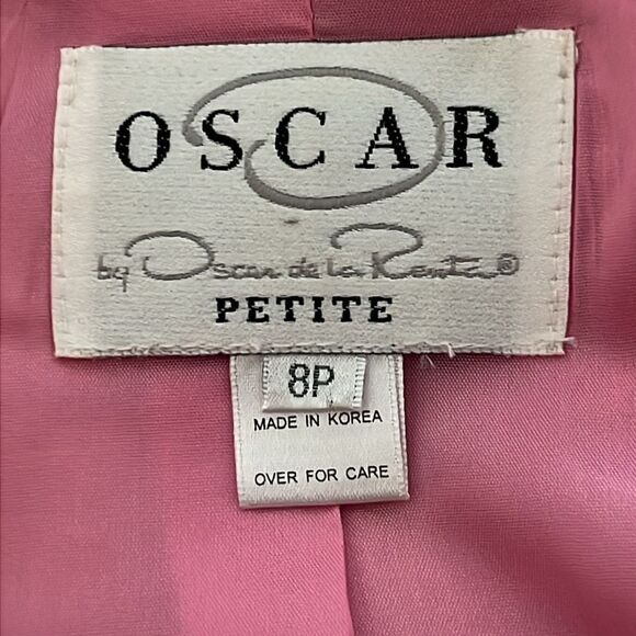 Oscar de la Renta VTG Pink Blazer Linen & Silk
NWOT SZ 8 P Beverly Hills - Picture 12 of 14